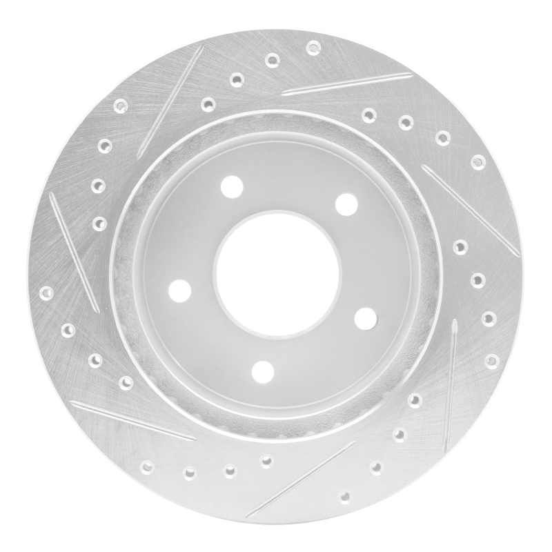 Picture of RNC Brake Rotor - Drill & Slot - R1 90-02 Chevrolet ASTRO Front Right Drilled & Slotted Silver Brake Rotor rnc631-48019R