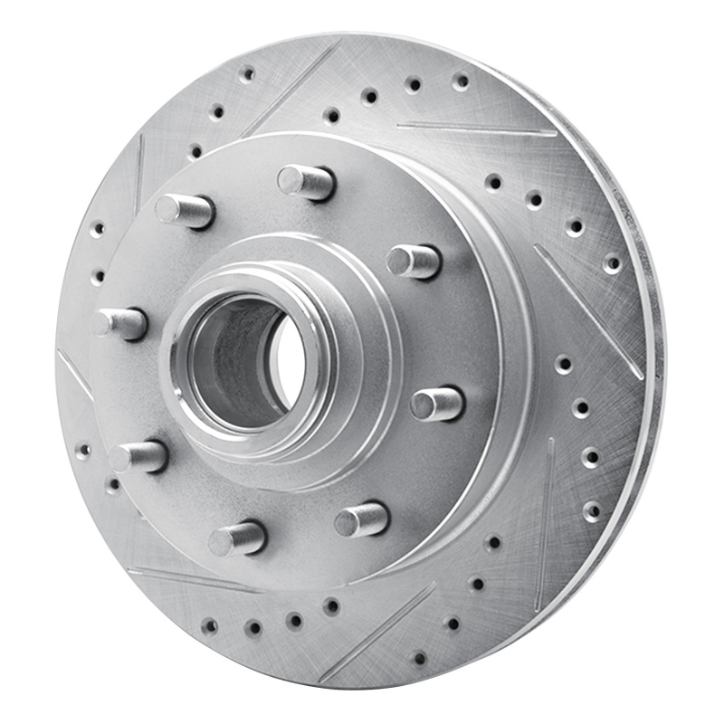 Picture of RNC Brake Rotor - Drill & Slot - R1 92-02 Chevrolet Suburban 2500 Front Left Drilled & Slotted Silver Brake Rotor rnc631-48023L