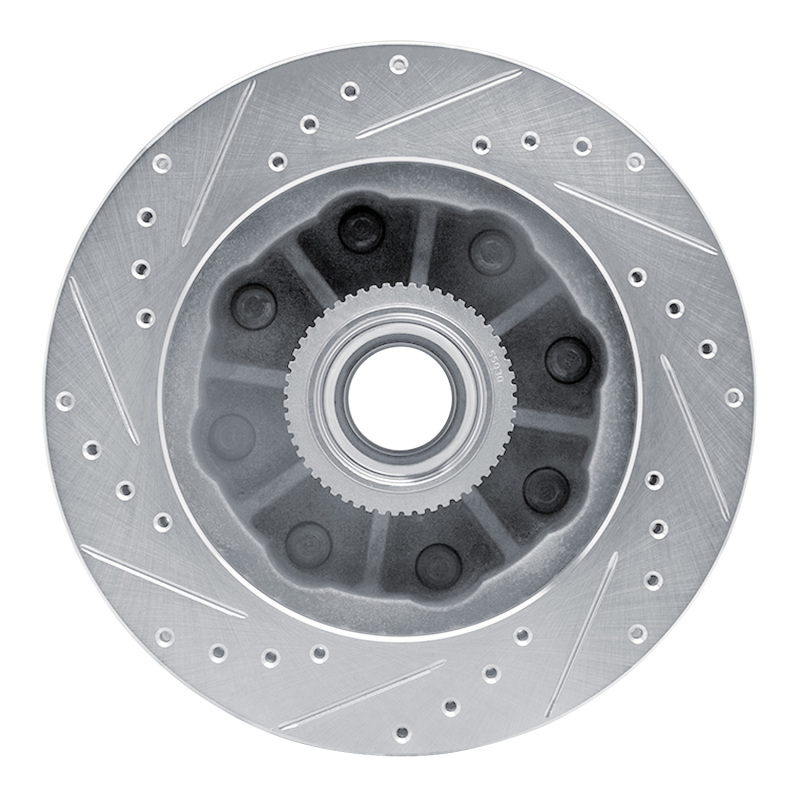 Picture of RNC Brake Rotor - Drill & Slot - R1 92-02 Chevrolet C1500 Suburban Front Right Drilled & Slotted Silver Brake Rotor rnc631-48023R