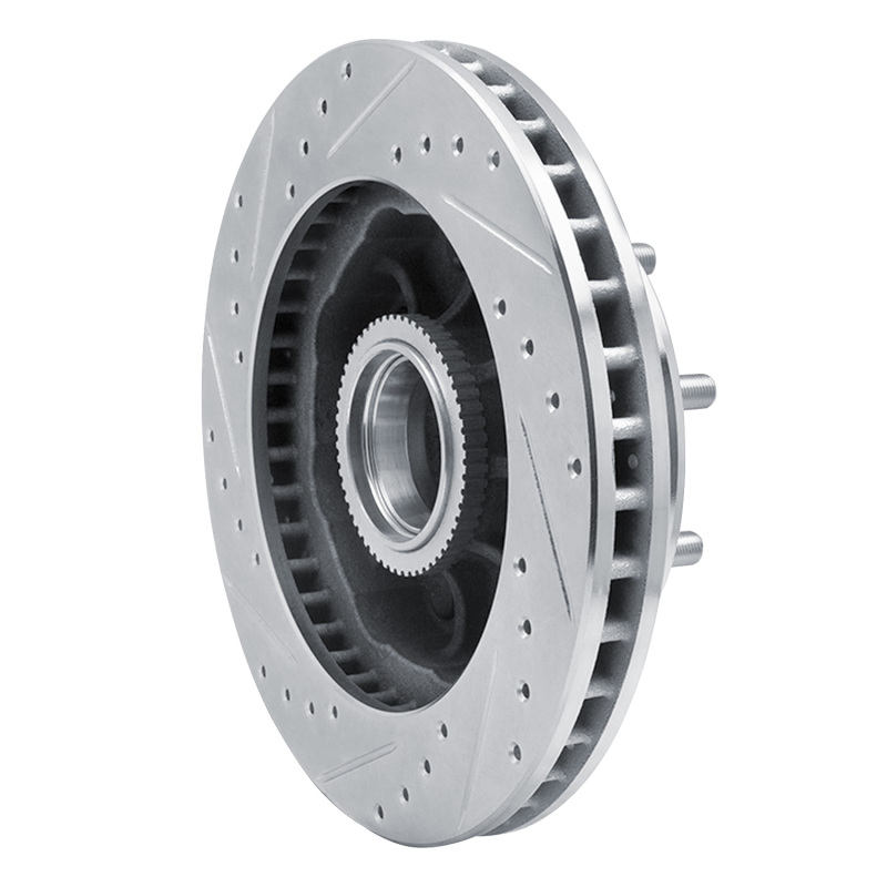 Picture of RNC Brake Rotor - Drill & Slot - R1 92-02 Chevrolet C1500 Suburban Front Right Drilled & Slotted Silver Brake Rotor rnc631-48023R