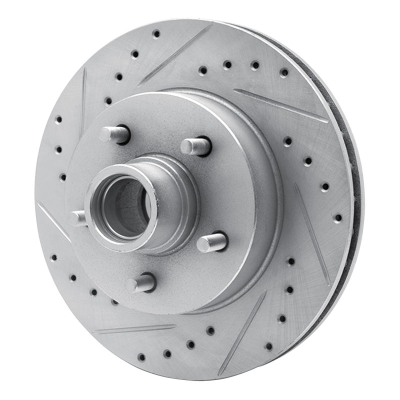 Picture of RNC Brake Rotor - Drill & Slot - R1 93-95 Chevrolet G10 Front Left Drilled & Slotted Silver Brake Rotor rnc631-48024L