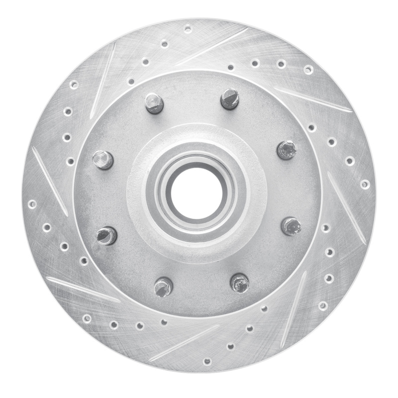 Picture of RNC Brake Rotor - Drill & Slot - R1 01-02 Chevrolet Express 3500 Front Left Drilled & Slotted Silver Brake Rotor rnc631-48042L