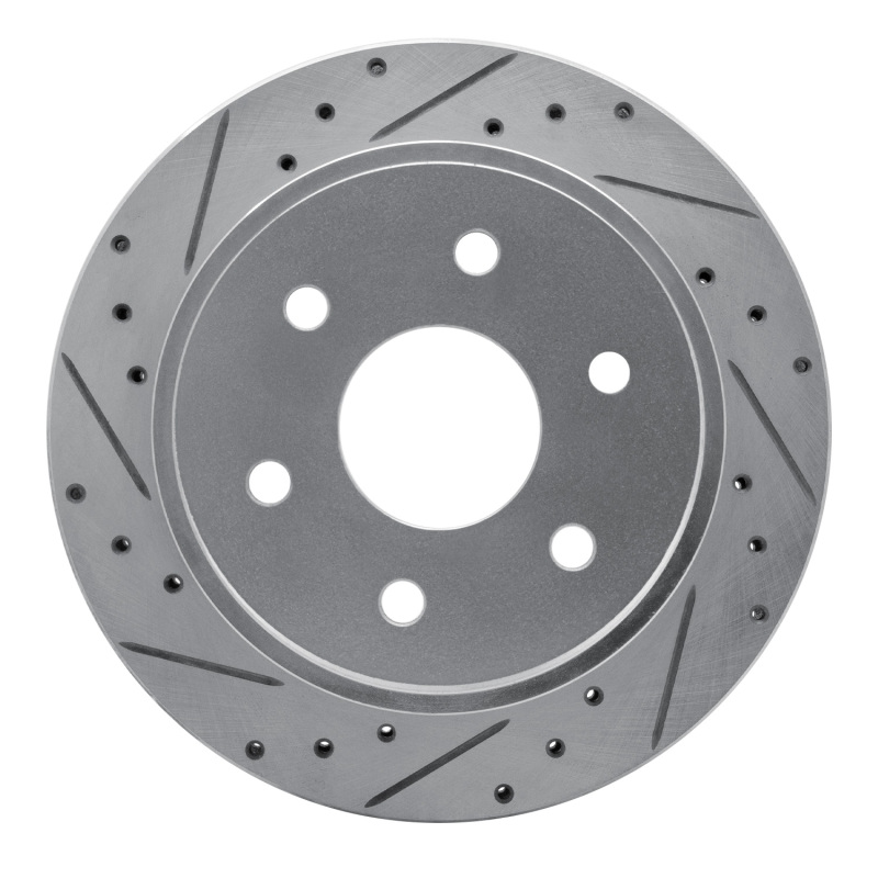 Picture of RNC Brake Rotor - Drill & Slot - R1 03-05 Chevrolet Express 2500 Rear Left Drilled & Slotted Silver Brake Rotor rnc631-48047L