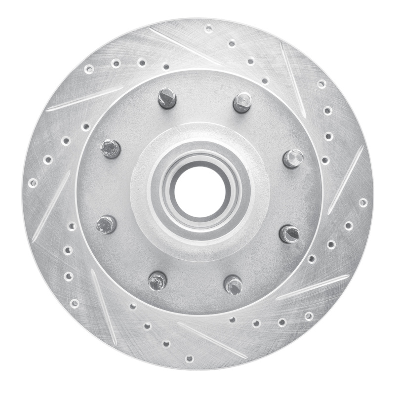 Picture of RNC Brake Rotor - Drill & Slot - R1 01-02 Chevrolet Express 3500 Front Right Drilled & Slotted Silver Brake Rotor rnc631-48042R