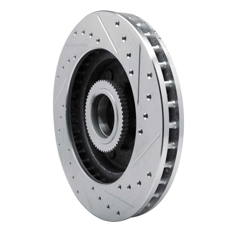 Picture of RNC Brake Rotor - Drill & Slot - R1 94-02 Chevrolet Express 2500 Front Left Drilled & Slotted Silver Brake Rotor rnc631-48031L