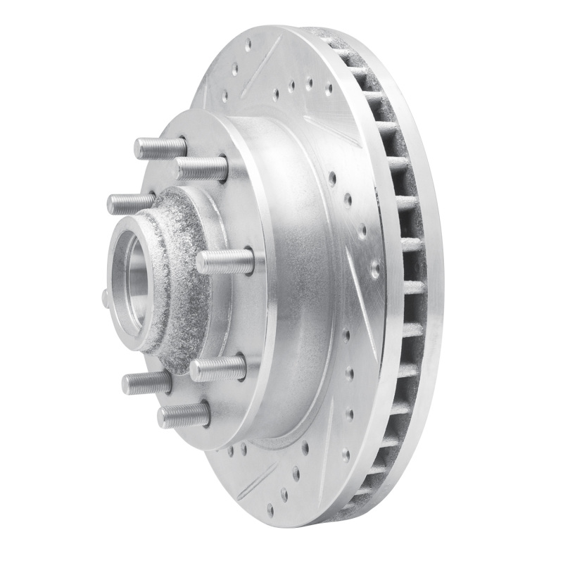 Picture of RNC Brake Rotor - Drill & Slot - R1 01-02 Chevrolet Express 3500 Front Left Drilled & Slotted Silver Brake Rotor rnc631-48042L