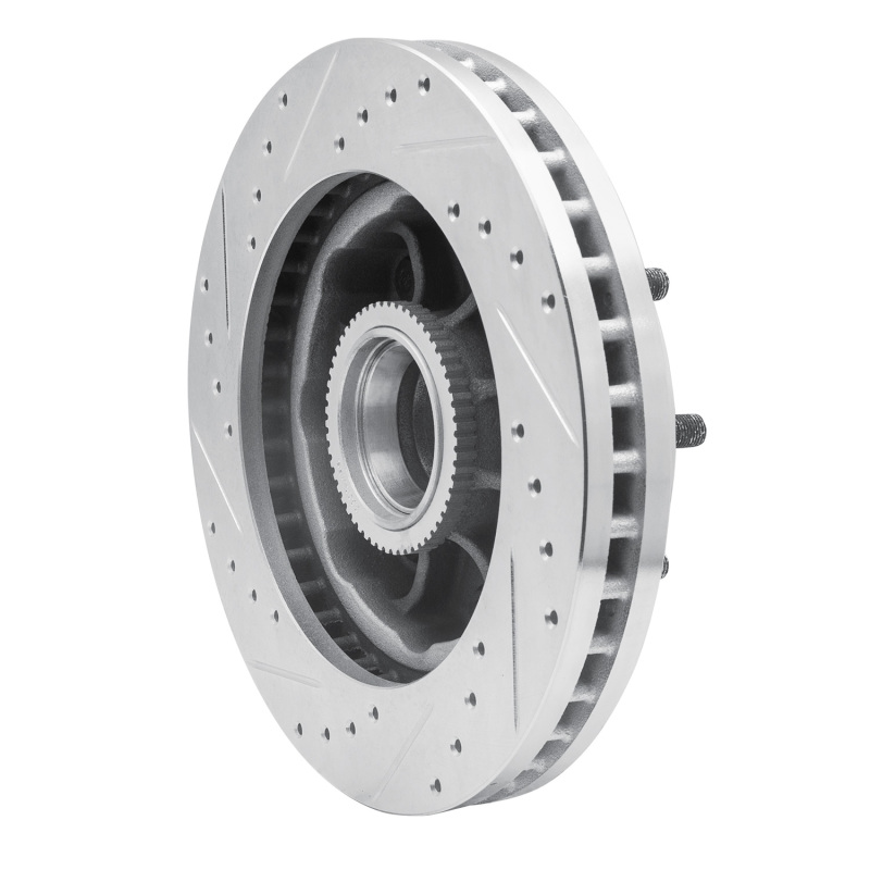 Picture of RNC Brake Rotor - Drill & Slot - R1 01-02 Chevrolet Express 3500 Front Right Drilled & Slotted Silver Brake Rotor rnc631-48042R