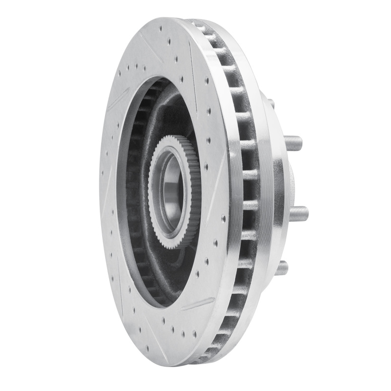 Picture of RNC Brake Rotor - Drill & Slot - R1 01-02 Chevrolet Express 3500 Front Left Drilled & Slotted Silver Brake Rotor rnc631-48042L