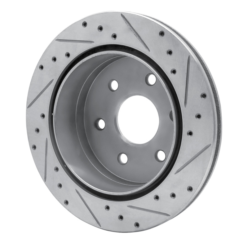 Picture of RNC Brake Rotor - Drill & Slot - R1 03-05 Chevrolet Express 2500 Rear Left Drilled & Slotted Silver Brake Rotor rnc631-48047L