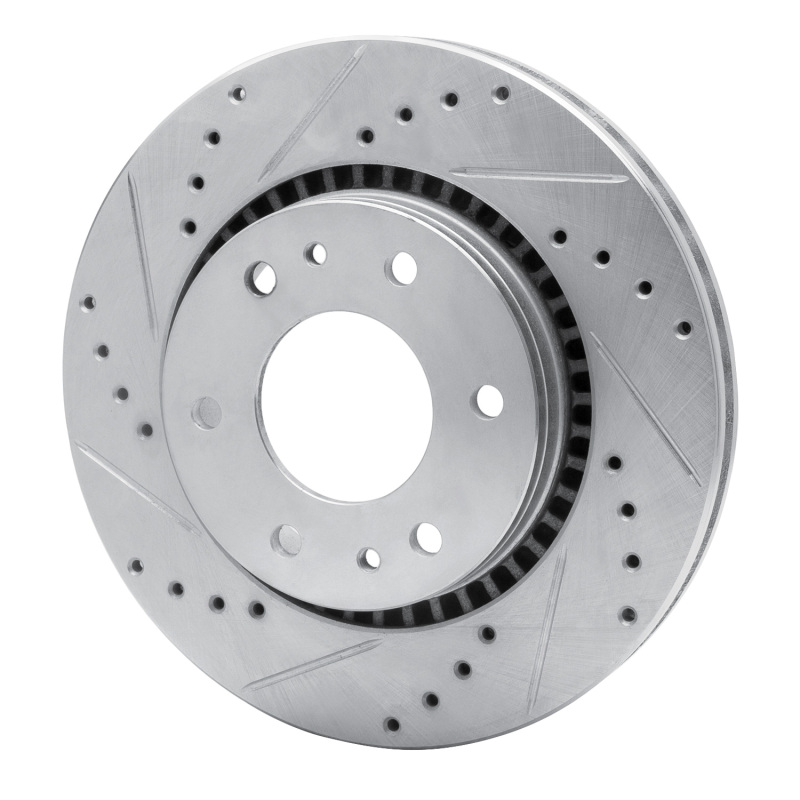 Picture of RNC Brake Rotor - Drill & Slot - R1 06-09 Buick Rainier Front Left Drilled & Slotted Silver Brake Rotor rnc631-48052L