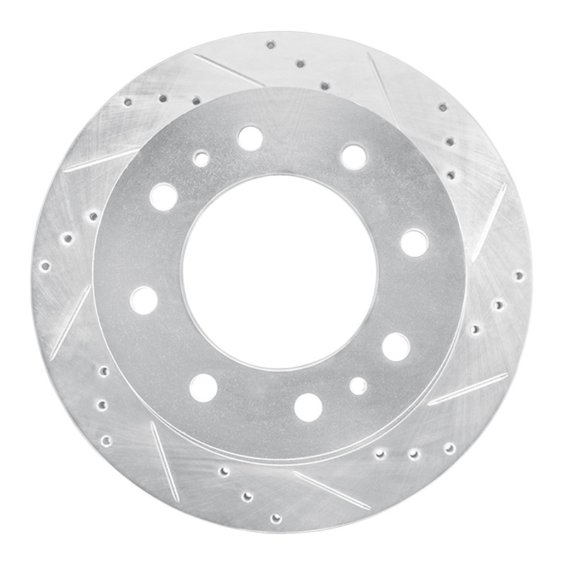 Picture of RNC Brake Rotor - Drill & Slot - R1 11-25 Chevrolet Suburban 3500 HD Rear Right Drilled & Slotted Silver Brake Rotor rnc631-48061R