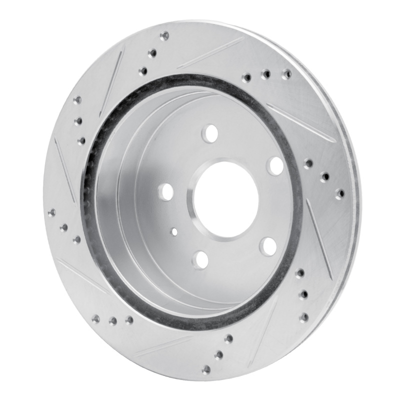 Picture of RNC Brake Rotor - Drill & Slot - R1 10-17 Chevrolet Equinox Rear Right Drilled & Slotted Silver Brake Rotor rnc631-48058R