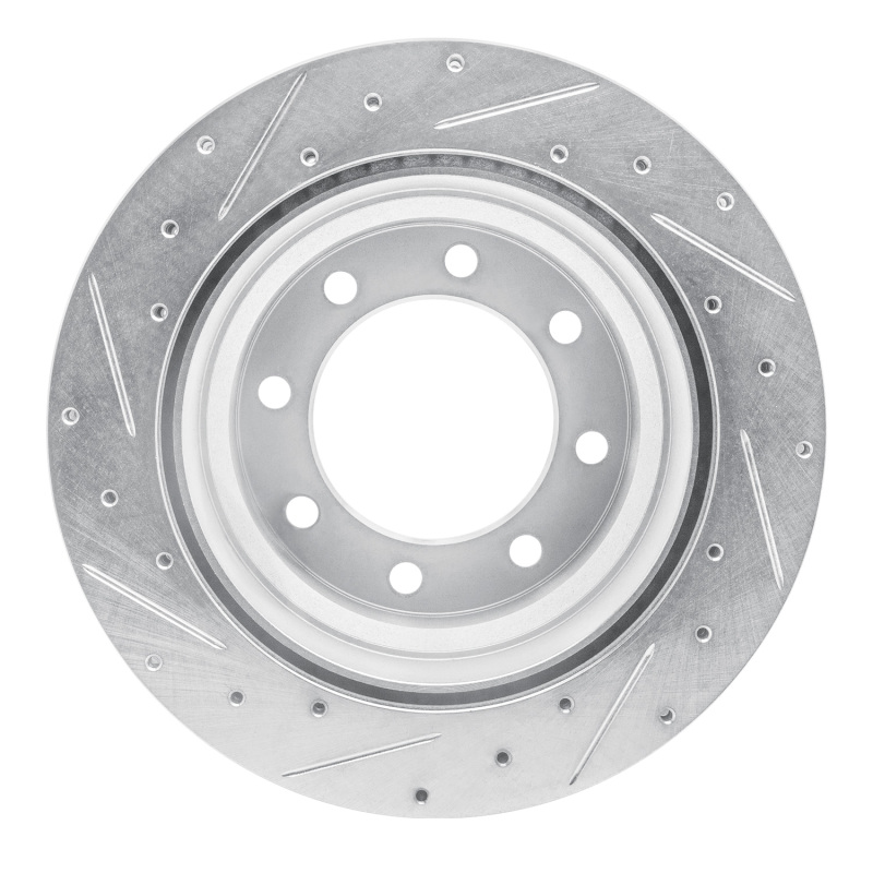 Picture of RNC Brake Rotor - Drill & Slot - R1 09-20 Chevrolet Express 4500 Rear Right Drilled & Slotted Silver Brake Rotor rnc631-48056R