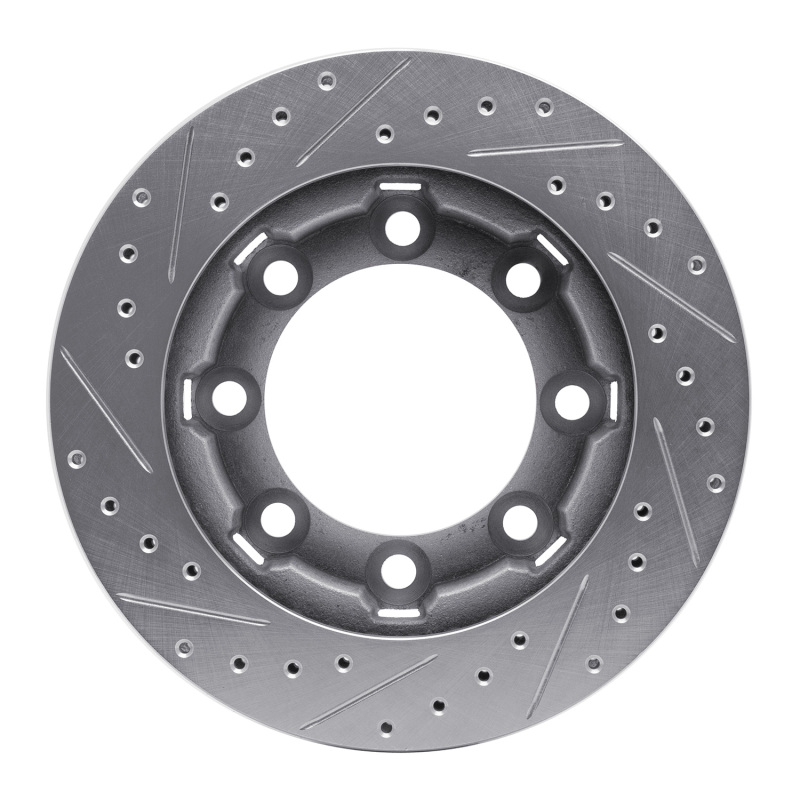Picture of RNC Brake Rotor - Drill & Slot - R1 71-91 Chevrolet P30 Van Front Right Drilled & Slotted Silver Brake Rotor rnc631-48064R