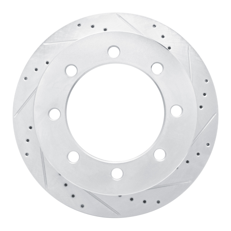 Picture of RNC Brake Rotor - Drill & Slot - R1 20-25 Chevrolet Silverado 3500 HD Rear Right Drilled & Slotted Silver Brake Rotor rnc631-48092R