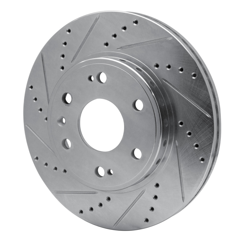 Picture of RNC Brake Rotor - Drill & Slot - R1 09-20 Chevrolet TAHOE Front Left Drilled & Slotted Silver Brake Rotor rnc631-48091L