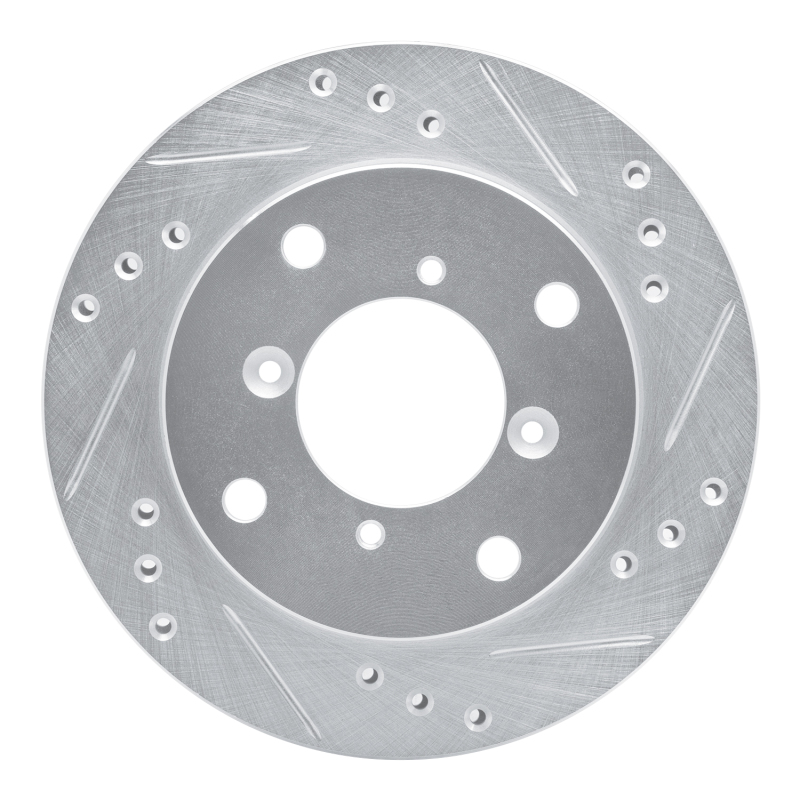 Picture of RNC Brake Rotor - Drill & Slot - R1 89-01 Chevrolet Metro Front Right Drilled & Slotted Silver Brake Rotor rnc631-50002R
