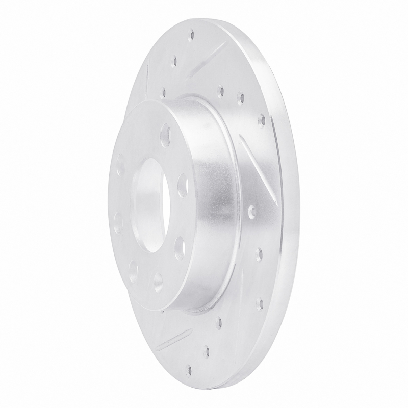 Picture of RNC Brake Rotor - Drill & Slot - R1 88-89 Pontiac LeMans Front Right Drilled & Slotted Silver Brake Rotor rnc631-52000R