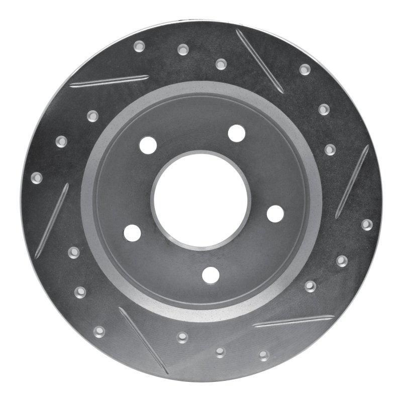 Picture of RNC Brake Rotor - Drill & Slot - R1 84-88 Pontiac 6000 Rear Left Drilled & Slotted Silver Brake Rotor rnc631-52005L