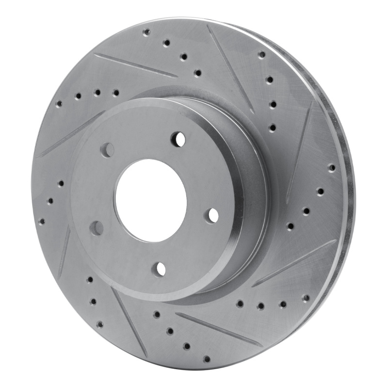 Picture of RNC Brake Rotor - Drill & Slot - R1 05-06 Pontiac GTO Front Right Drilled & Slotted Silver Brake Rotor rnc631-52016R