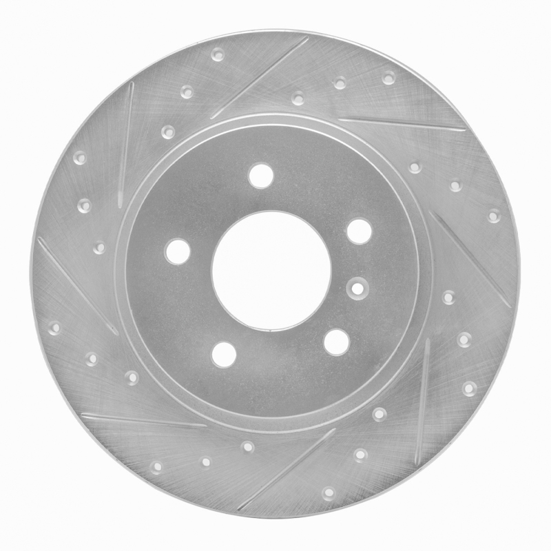 Picture of RNC Brake Rotor - Drill & Slot - R1 05-05 Buick TERRAZA Rear Left Drilled & Slotted Silver Brake Rotor rnc631-52026L