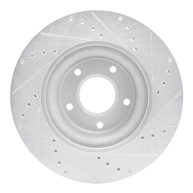 Picture of RNC Brake Rotor - Drill & Slot - R1 05-06 Pontiac GTO Front Left Drilled & Slotted Silver Brake Rotor rnc631-52016L