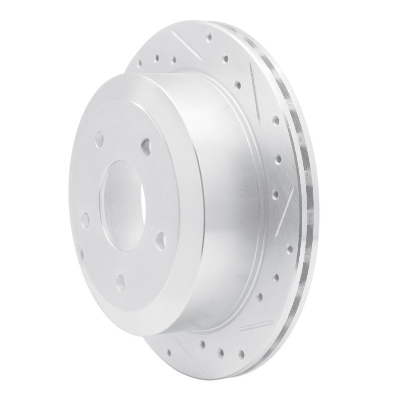 Picture of RNC Brake Rotor - Drill & Slot - R1 05-06 Pontiac GTO Rear Right Drilled & Slotted Silver Brake Rotor rnc631-52017R