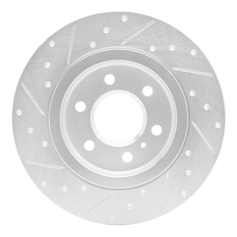 Picture of RNC Brake Rotor - Drill & Slot - R1 06-09 Buick TERRAZA Rear Right Drilled & Slotted Silver Brake Rotor rnc631-52028R