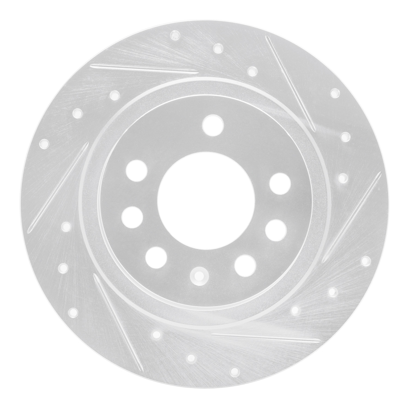 Picture of RNC Brake Rotor - Drill & Slot - R1 06-10 Pontiac SOLSTICE Rear Right Drilled & Slotted Silver Brake Rotor rnc631-53006R