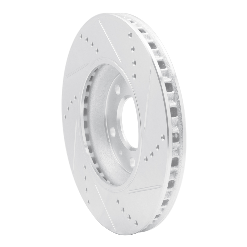 Picture of RNC Brake Rotor - Drill & Slot - R1 06-10 Pontiac SOLSTICE Front Left Drilled & Slotted Silver Brake Rotor rnc631-53005L