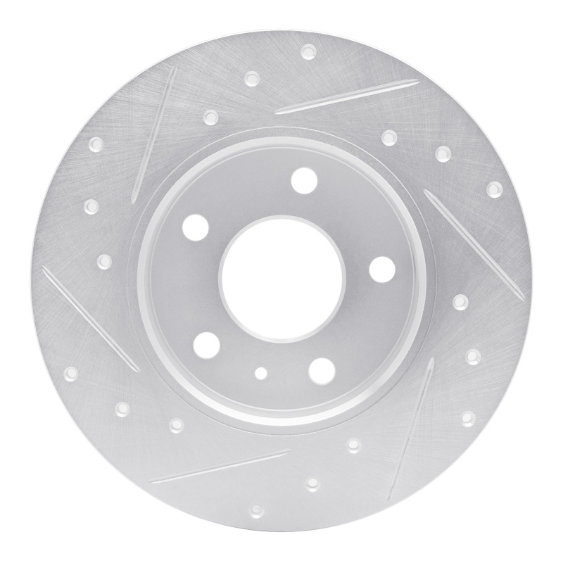 Picture of RNC Brake Rotor - Drill & Slot - R1 02-08 Chevrolet Zafira (Mexico) Rear Right Drilled & Slotted Silver Brake Rotor rnc631-53007R