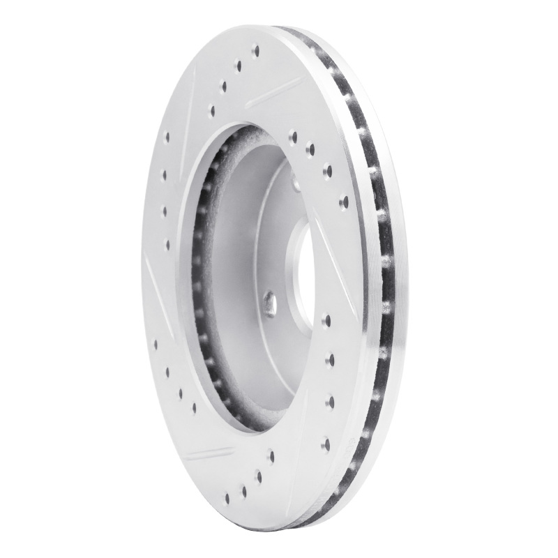 Picture of RNC Brake Rotor - Drill & Slot - R1 90-01 Ford Escort Front Right Drilled & Slotted Silver Brake Rotor rnc631-54001R