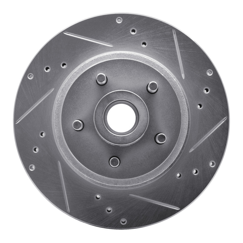 Picture of RNC Brake Rotor - Drill & Slot - R1 70-72 Ford LTD Front Right Drilled & Slotted Silver Brake Rotor rnc631-54009R