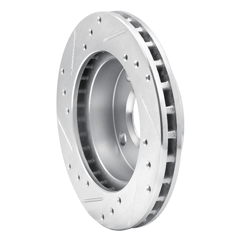 Picture of RNC Brake Rotor - Drill & Slot - R1 81-94 Ford EXP Front Right Drilled & Slotted Silver Brake Rotor rnc631-54007R
