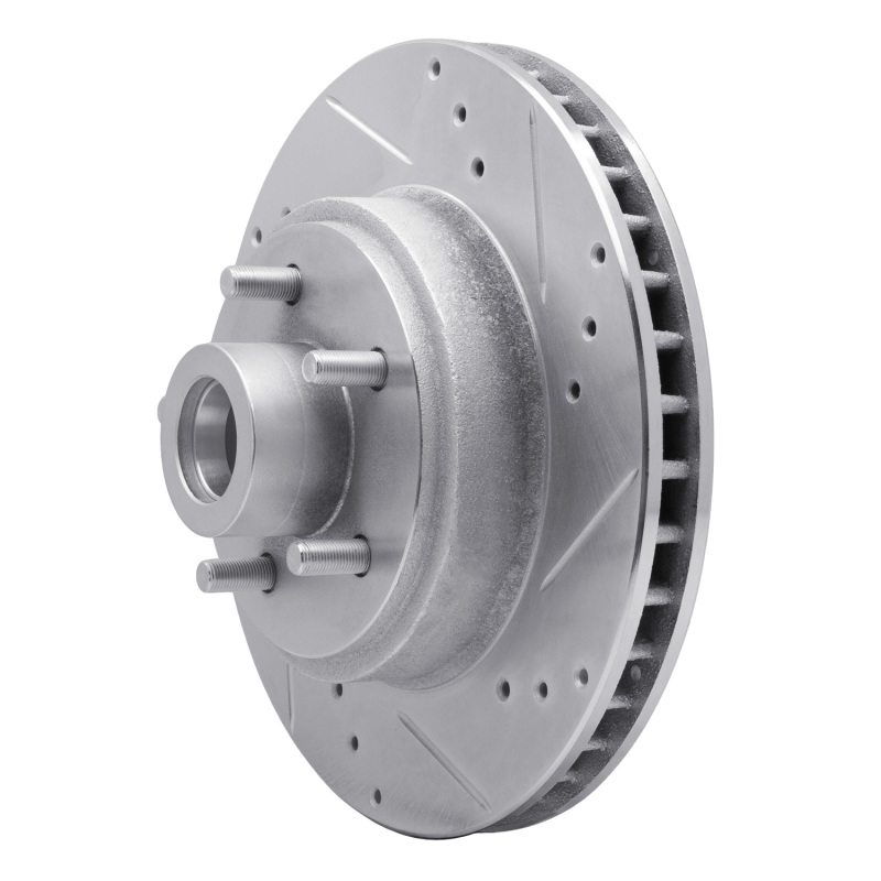 Picture of RNC Brake Rotor - Drill & Slot - R1 70-72 Ford LTD Front Right Drilled & Slotted Silver Brake Rotor rnc631-54009R