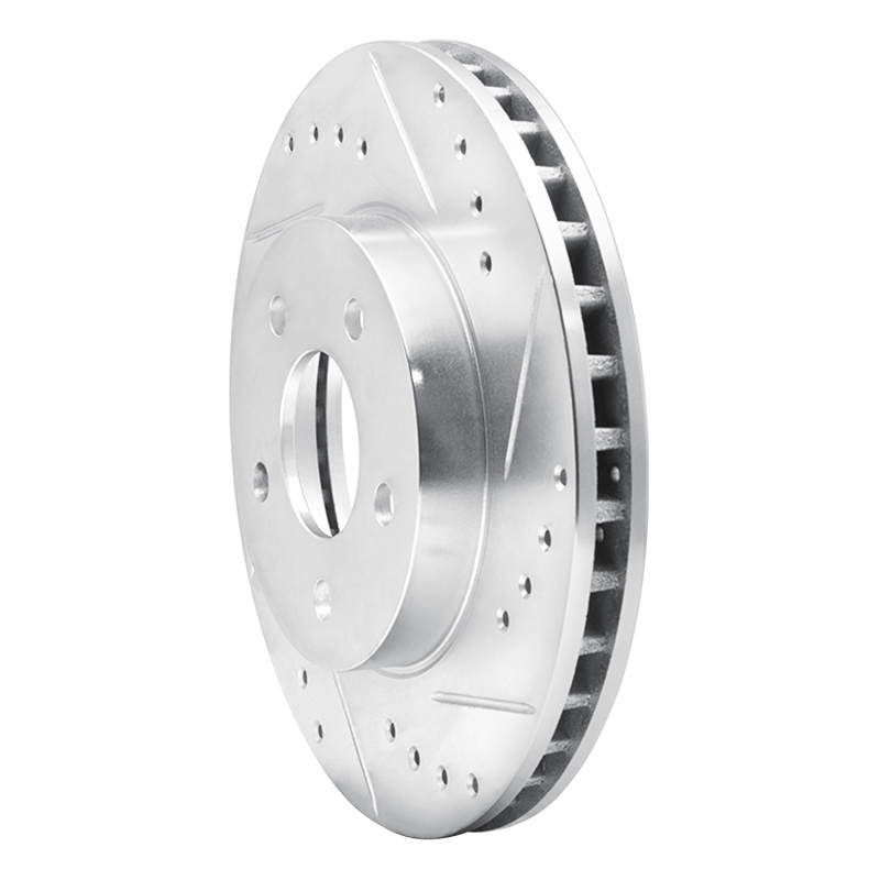 Picture of RNC Brake Rotor - Drill & Slot - R1 89-90 Ford Thunderbird Front Right Drilled & Slotted Silver Brake Rotor rnc631-54027R