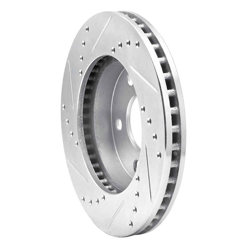 Picture of RNC Brake Rotor - Drill & Slot - R1 86-92 Ford Taurus SHO Front Right Drilled & Slotted Silver Brake Rotor rnc631-54022R