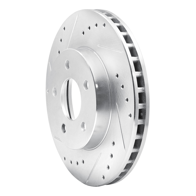 Picture of RNC Brake Rotor - Drill & Slot - R1 89-90 Ford Thunderbird Front Left Drilled & Slotted Silver Brake Rotor rnc631-54027L