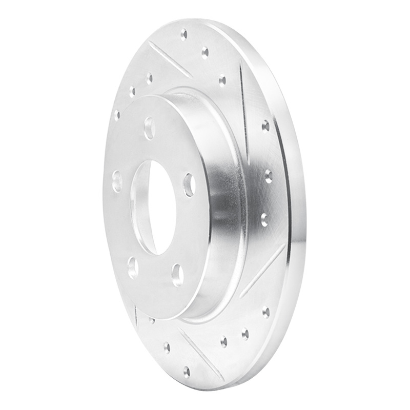 Picture of RNC Brake Rotor - Drill & Slot - R1 93-05 Ford Taurus SHO Rear Right Drilled & Slotted Silver Brake Rotor rnc631-54032R