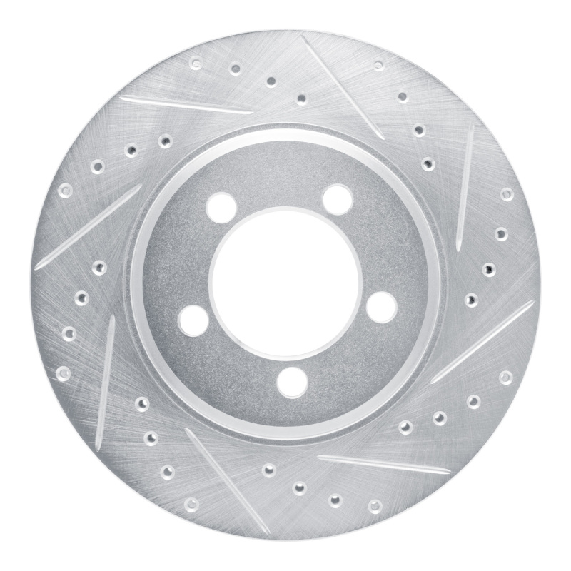 Picture of RNC Brake Rotor - Drill & Slot - R1 65-66 Ford Country Squire Front Right Drilled & Slotted Silver Brake Rotor rnc631-54043R