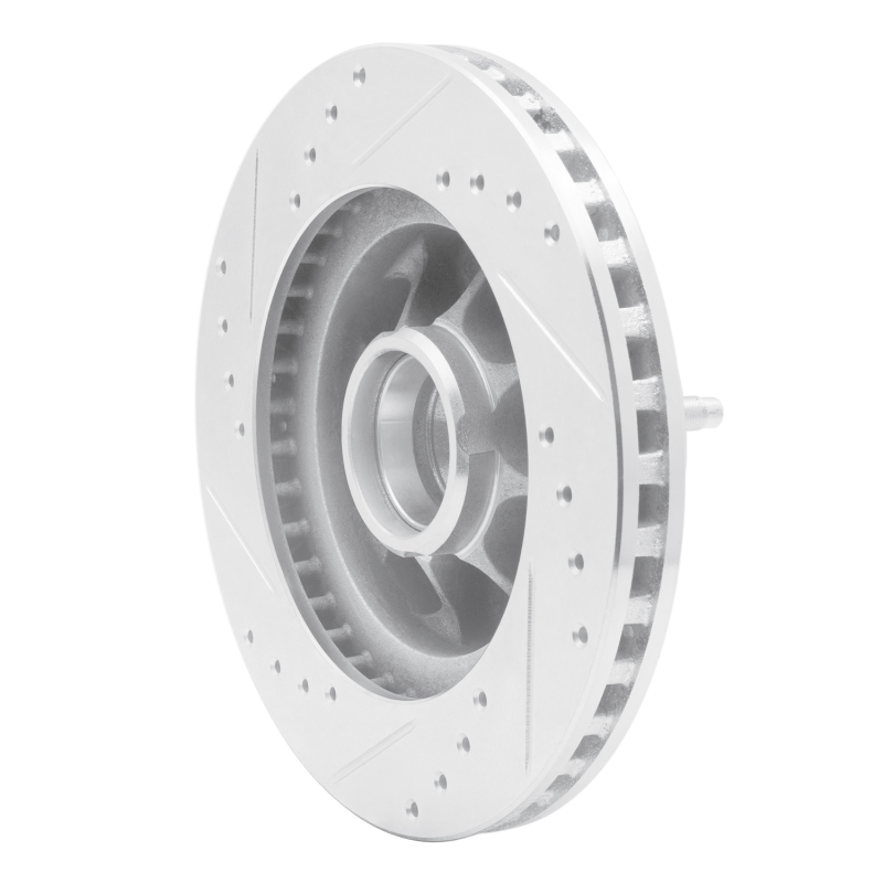 Picture of RNC Brake Rotor - Drill & Slot - R1 93-93 Ford Mustang Front Right Drilled & Slotted Silver Brake Rotor rnc631-54041R