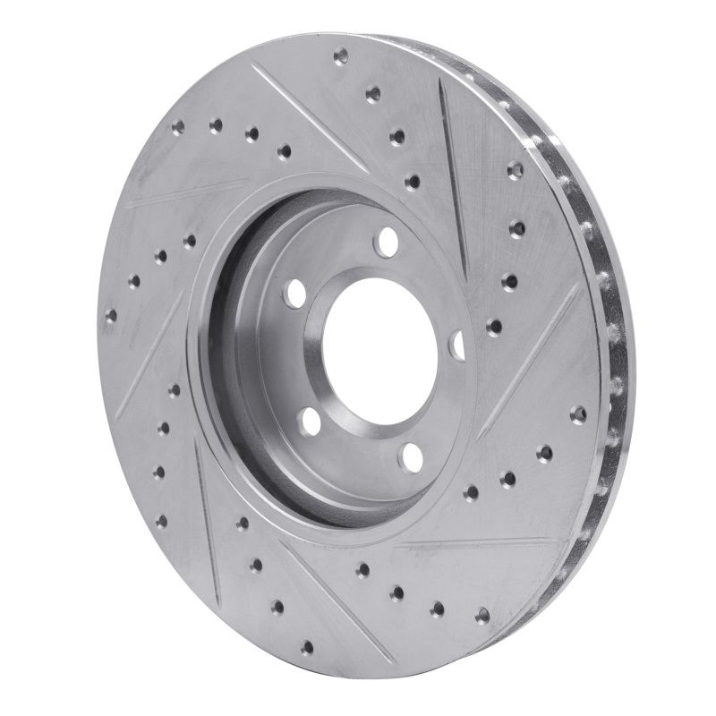 Picture of RNC Brake Rotor - Drill & Slot - R1 00-06 Ford Thunderbird Front Left Drilled & Slotted Silver Brake Rotor rnc631-54044L