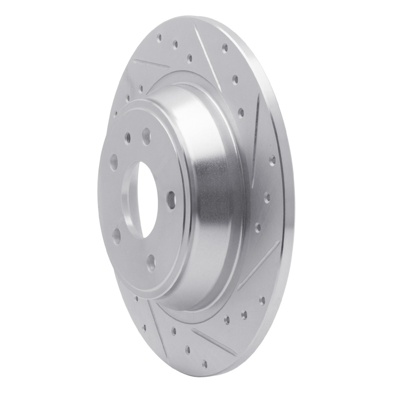 Picture of RNC Brake Rotor - Drill & Slot - R1 13-20 Ford Fusion Rear Right Drilled & Slotted Silver Brake Rotor rnc631-54068R