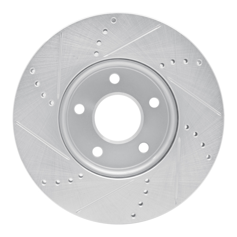 Picture of RNC Brake Rotor - Drill & Slot - R1 12-18 Ford C-MAX Front Right Drilled & Slotted Silver Brake Rotor rnc631-54067R