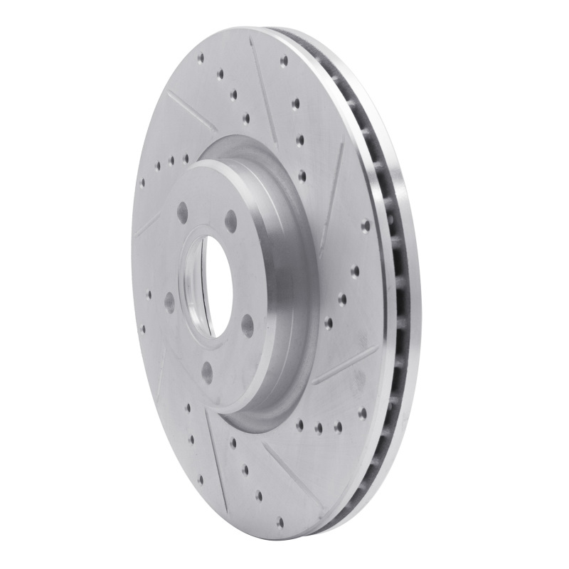 Picture of RNC Brake Rotor - Drill & Slot - R1 04-19 Ford Escape Front Right Drilled & Slotted Silver Brake Rotor rnc631-54070R