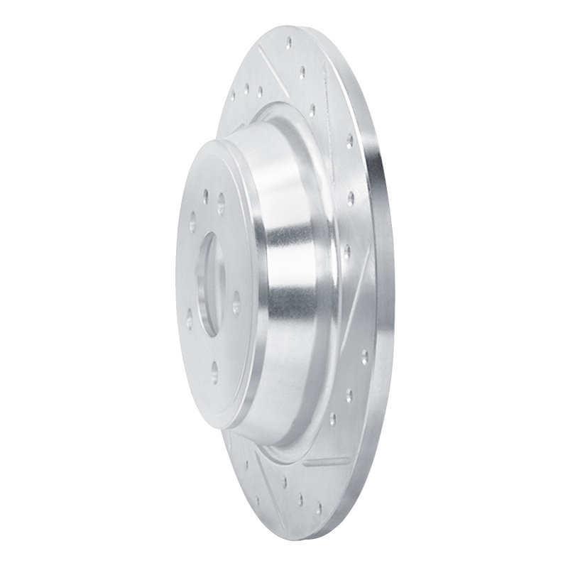 Picture of RNC Brake Rotor - Drill & Slot - R1 13-20 Ford Fusion Rear Right Drilled & Slotted Silver Brake Rotor rnc631-54072R