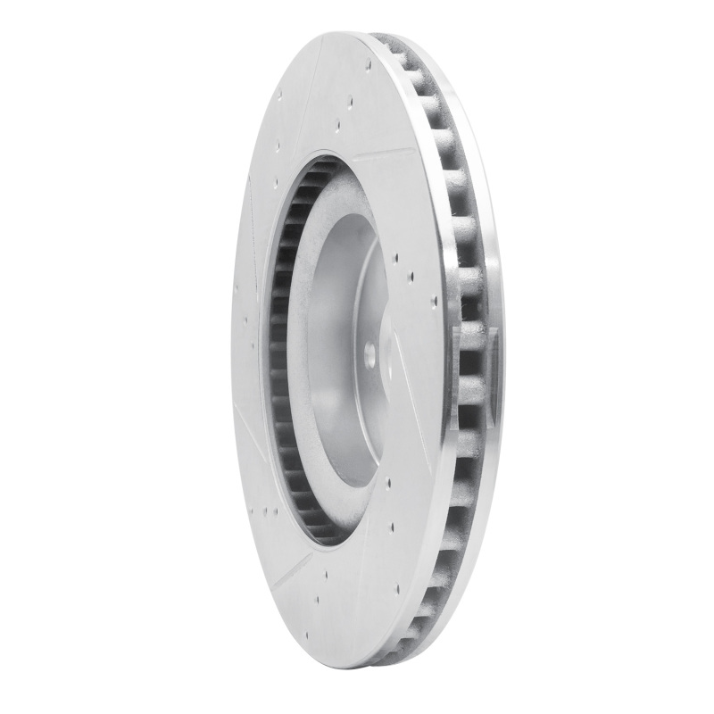 Picture of RNC Brake Rotor - Drill & Slot - R1 15-23 Ford Mustang Front Right Drilled & Slotted Silver Brake Rotor rnc631-54079R