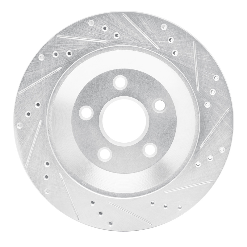 Picture of RNC Brake Rotor - Drill & Slot - R1 04-07 Ford Freestar Rear Left Drilled & Slotted Silver Brake Rotor rnc631-54087L