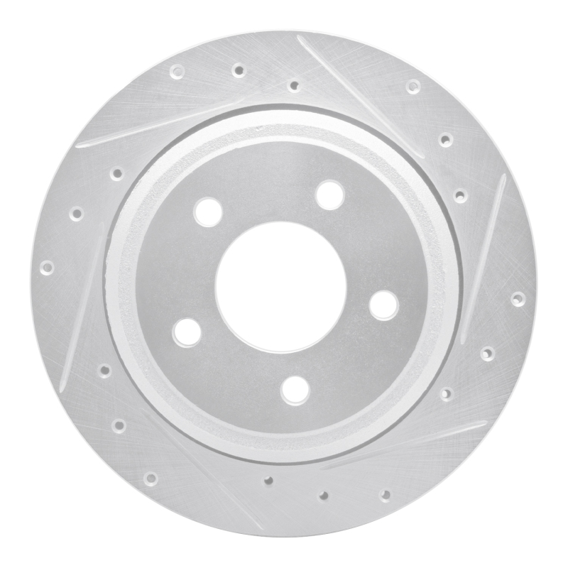 Picture of RNC Brake Rotor - Drill & Slot - R1 10-11 Ford Ranger (USA/Canada) Rear Right Drilled & Slotted Silver Brake Rotor rnc631-54092R
