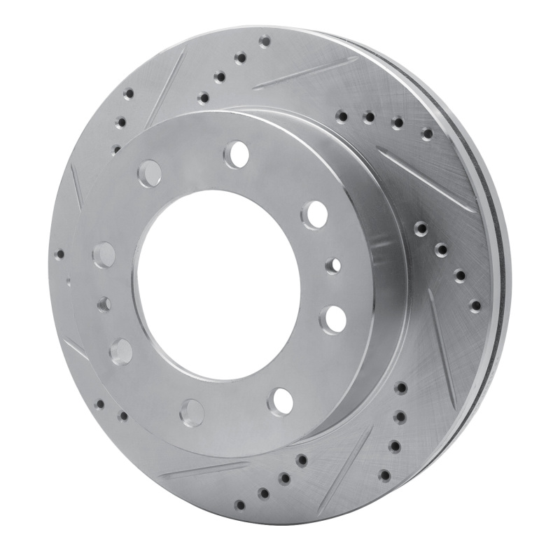 Picture of RNC Brake Rotor - Drill & Slot - R1 75-80 Ford E-350 Econoline Front Left Drilled & Slotted Silver Brake Rotor rnc631-54101L